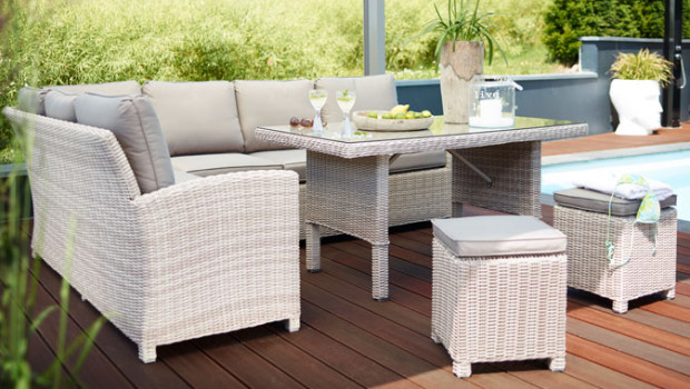 Mobiliar für den Außenbereich nimmt bei den Beschaffungsplänen der Befragten den zweiten Platz ein, nach Ausstattung für das Wohnzimmer. &nbsp;