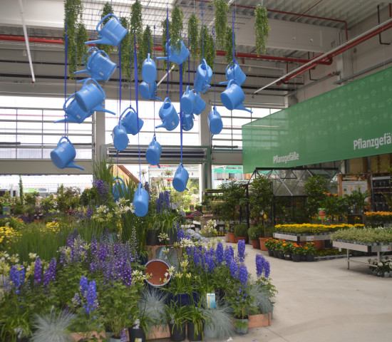 Der Pflanzenanteil im neuen Konzept ist deutlich höher als bei Bauhaus üblich, die Präsentation deutlich Gartencenter-artiger.
