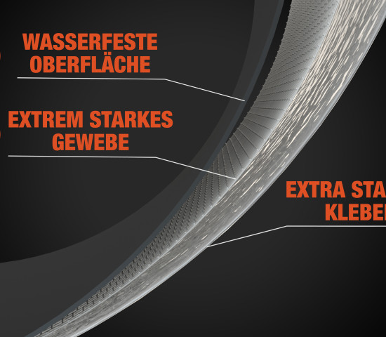 T-Rex-Bänder werden durch Co-Extrusion hergestellt. Das soll sie besonders widerstandsfähig machen.&nbsp;