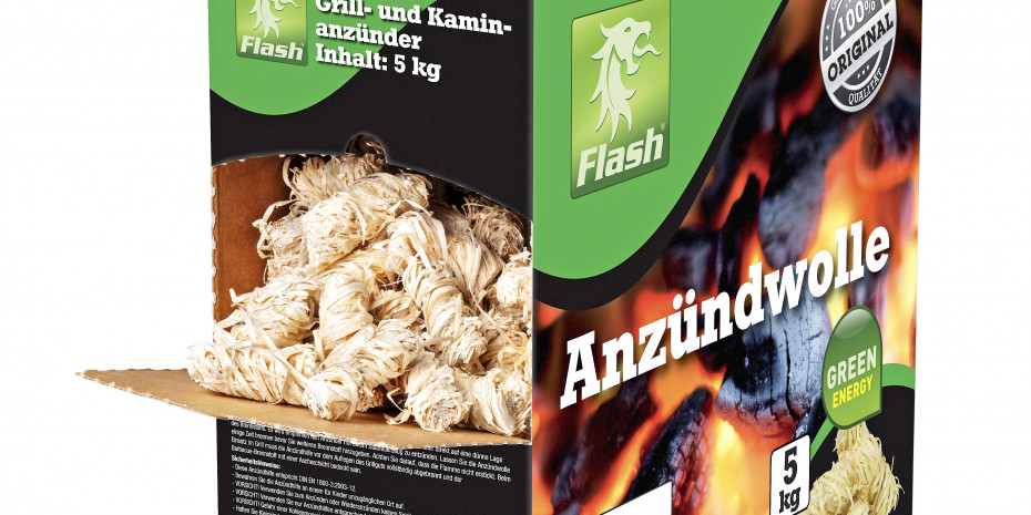 Das Flash-Logo gibt es jetzt auch in Grün –&nbsp;für alle Produkte der ökologischen Linie von Boomex.