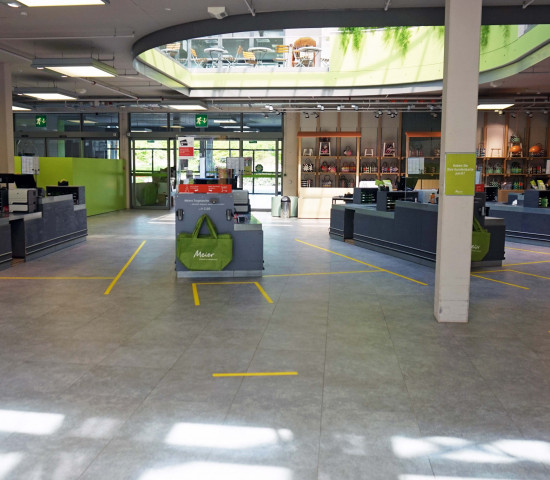 Gartencenter Meier, Kassendurchlauf 