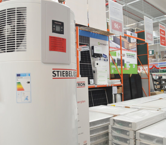 Auch Wärmepumpen finden sich mittlerweile im DIY-Handel.&nbsp;