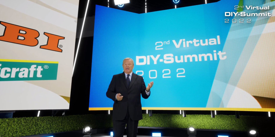 Sergio Giroldi, Präsident von&nbsp;Edra/Ghin, auf dem DIY-Summit.&nbsp;Er hat sich Ende September in&nbsp;den Ruhestand verabschiedet.