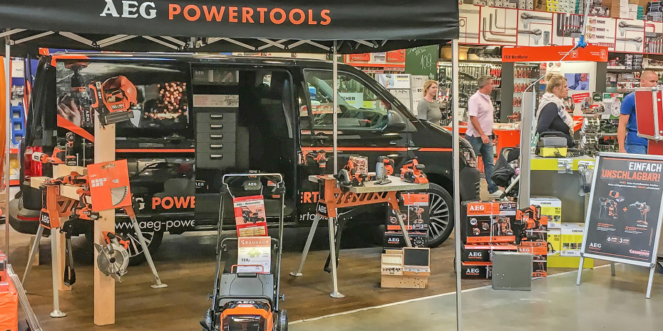 AEG Powertools, Verkaufsunterstützung und Verkäuferschulungen direkt vor Ort, Foto: AEG Powertools