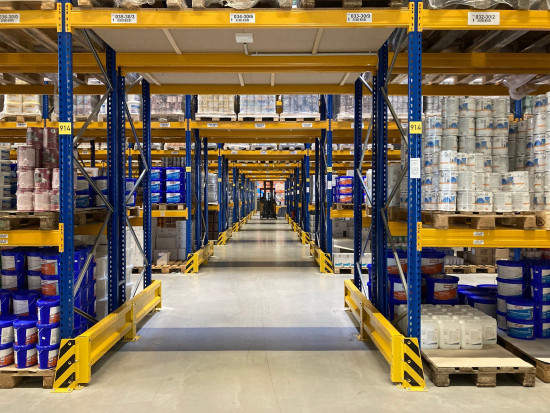 Die neue Lagerhalle am &nbsp;Stammwerk Bad Kreuznach &nbsp;fasst rund 7.300 zusätzliche&nbsp;Palettenstellplätze.