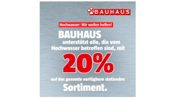 Baumärkte leisten wieder Hochwasserhilfe mit 20 Prozent Rabatt