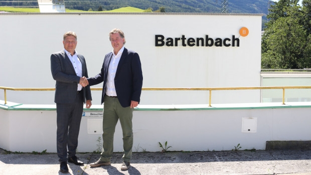 Eglo-Vorstandschef Rene Tiefenbacher traf sich mit Christian Bartenbach.