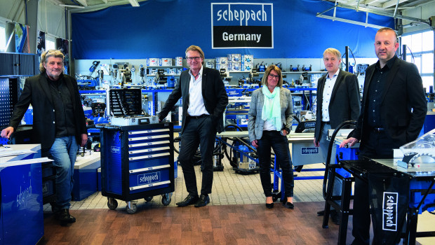 Ernst Pfaff (von links),&nbsp;Stephan W. Müller,&nbsp;Inge Hofmann,&nbsp;Wolfgang&nbsp;Schedel und&nbsp;Serdar Eraslan&nbsp;blicken optimistisch in die Zukunft.