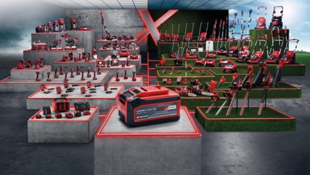 Der Hersteller bietet ein Sortiment an Akku-Geräten für Haus und Garten an. Der Hersteller bietet ein Sortiment an Akku-Geräten für Haus und Garten an.