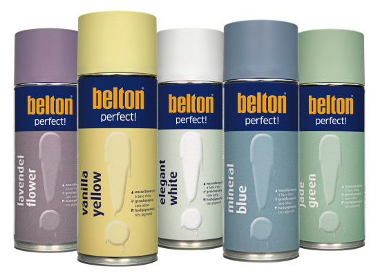 Mit den verschiedenen wasserbasierten Sprühlacken sind vielfältige Farbkombinationen möglich.&nbsp;