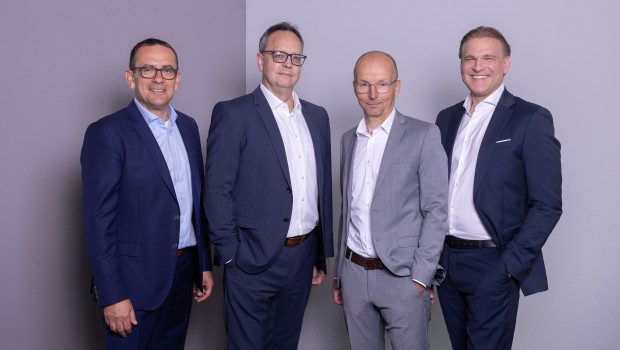 Die neu aufgestellte Toom-Geschäftsführung (v. l.): Dominique Rotondi, René Haßfeld, Christoph Möltgen und Martin Czoske.