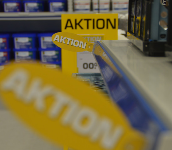 Auf der Fläche der neu konzipierten Fachmarkteinheit spielen auch Aktionen einen wichtige Rolle.&nbsp;