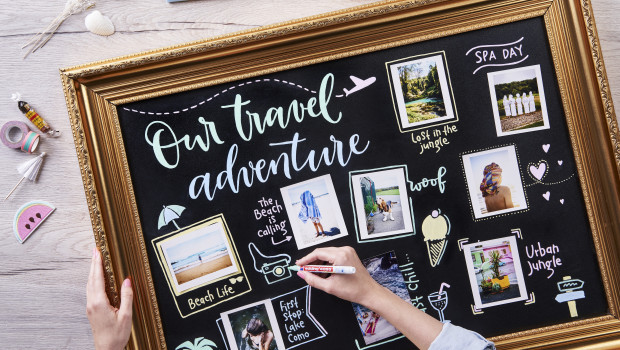 Kreidemarker können auf vielen verschiedenen Untergründen angewendet werden.&nbsp;