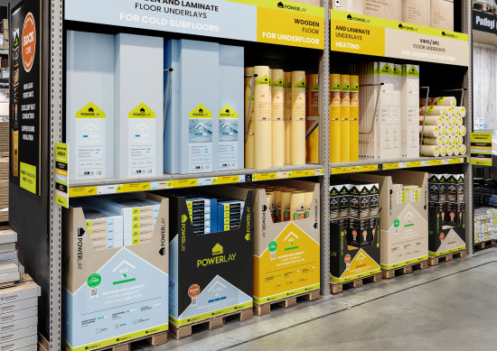 Das Regalkonzept von Powerlay führt den Kunden genau zu dem Produkt, das seinen Anforderungen entspricht. 