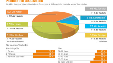 Zahl der Heimtiere in Deutschland deutlich gewachsen
