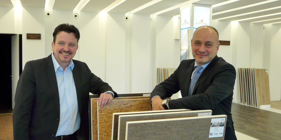 Tomas Cordes (l.), Geschäftsführer Amorim Deutschland GmbH, und Carlos de Jesus, Geschäftsführer Marketing und Kommunikation der Amorim-Gruppe