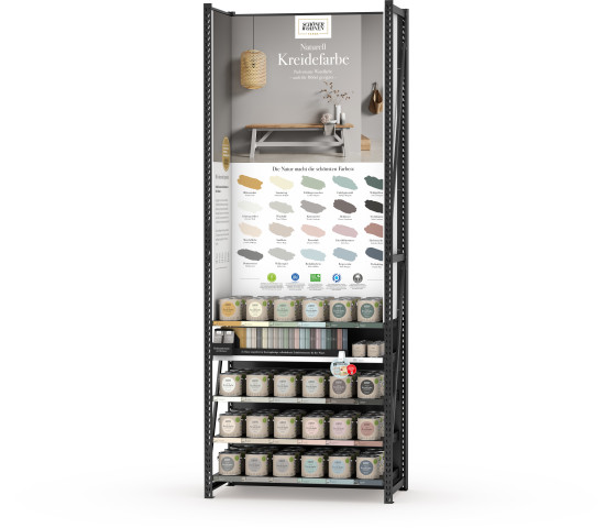 Die Marke will mit der Naturell Kreidefarbe neue Maßstäbe in Sachen Nachhaltigkeit in der Farbenabteilung setzen.&nbsp;