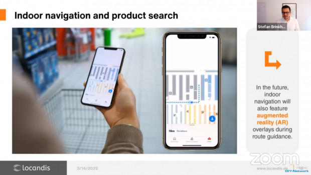 Die App navigiert den Kunden vor Ort im Markt direkt zum gesuchten Produkt - ähnlich Google Maps.&nbsp;