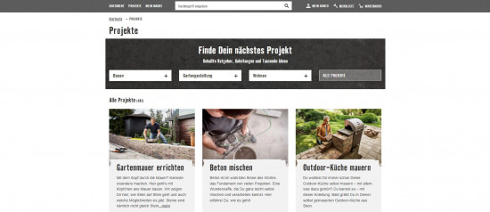 Hornbach überzeugt mit seinem projektbezogenen Ratgeber.&nbsp;