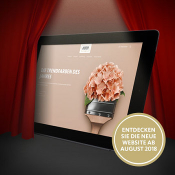 Vorankündigung für die neue Website von schöner-Wohnen-Farbe.
Vorankündigung für die neue Website von schöner-Wohnen-Farbe.