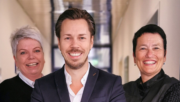 Geschäftsführung jetzt als Trio: Susanne Kern-Schulz, Fabian A. Farkas und Birgit Zelter-Dähnrich&nbsp;leiten NBB Egesa Gartencenter.