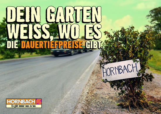 Die Hornbach-Frühjahrskampagne 2022 enthält auch einen eigenen Spot zum Thema Dauertiefpreise. Die Hornbach-Frühjahrskampagne 2022 enthält auch einen eigenen Spot zum Thema Dauertiefpreise.