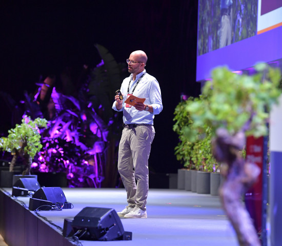 Obi-CEO Sebastian Gundel hat den Zuhörern die aktuelle Transformation des Unternehmens erklärt. Obi-CEO Sebastian Gundel hat den Zuhörern die aktuelle Transformation des Unternehmens erklärt.