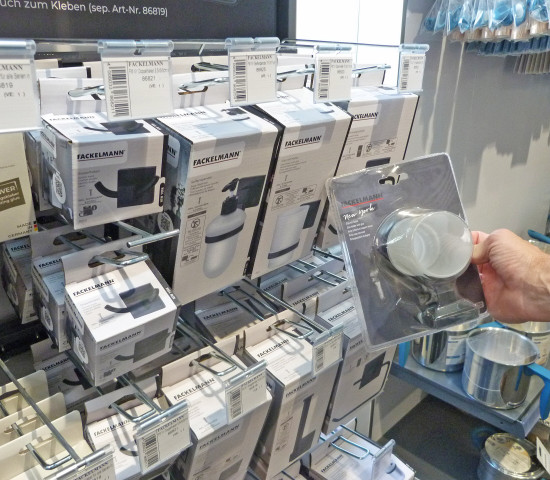 Die Verpackung der Fackelmann-Badaccessoires wurde von Blister auf Karton umgestellt.&nbsp;