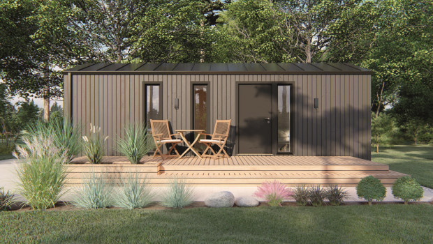 Hornbach bietet komplette Mini-Häuser an.&nbsp;