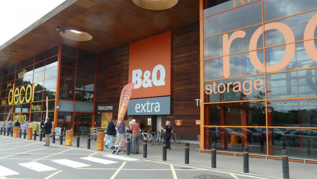 B&Q hat im ersten Quartal ein Plus von 2,8 Prozent erzielt. B&Q hat im ersten Quartal ein Plus von 2,8 Prozent erzielt.