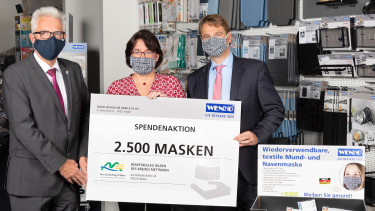Wenko spendet 2 500 Masken ans Berufskolleg