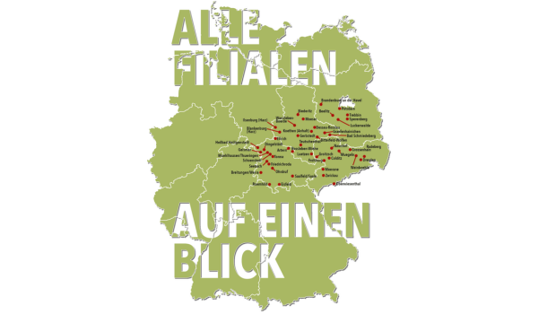 Groschen-Markt hatte zu Jahresbeginn Filialen in Thüringen, Sachsen-Anhalt, Sachsen und Brandenburg.