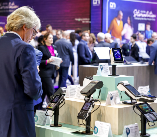 Mobiles Bezahlen ist eines der Topthemen im Handel, entsprechend groß war die Anzahl von Geräten auf der EuroCIS.&nbsp;