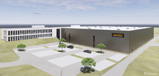 Im Gewerbegebiet Gut Nierhof wird eine 6.000 m² große Lagerhalle sowie ein Bürogebäude mit 1.200 m² gebaut.&nbsp;