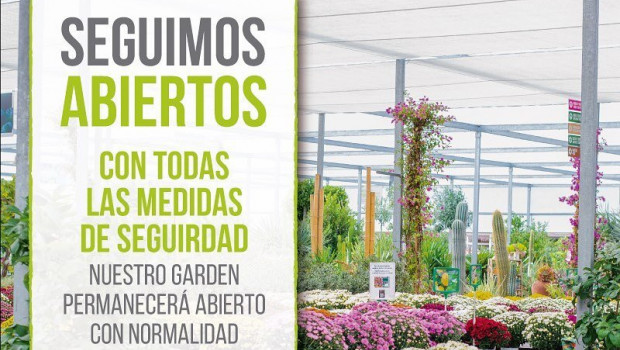 Mit diesem Banner weist ein Gartencenter auf seiner Website darauf hin, dass das Geschäft weiterhin geöffnet bleiben darf. &nbsp;