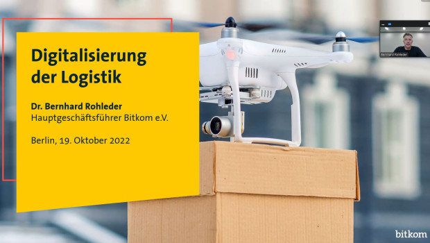 Im Auftrag des Verbands wurde untersucht, wie die Logistik derzeit mit Blick auf die Digitalisierung aufgestellt ist und welche Chancen in Zukunft gesehen werden. Die Studienergebnisse stellte Dr. Bernhard Rohleder vor.&nbsp;