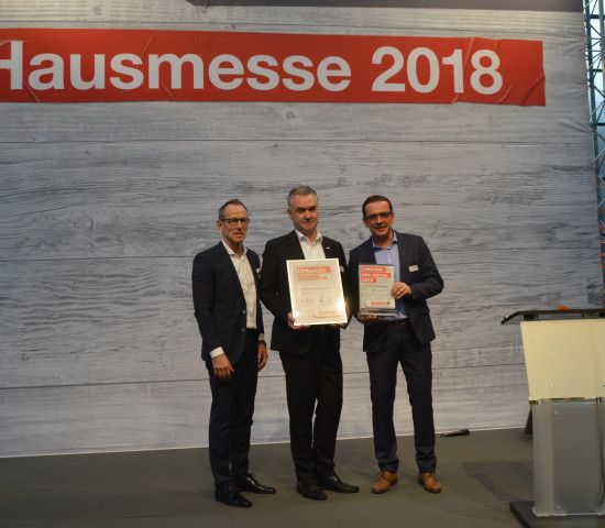 Den dritten Platz beim Lieferantenpreis belegte Kärcher.
Den dritten Platz beim Lieferantenpreis belegte Kärcher.