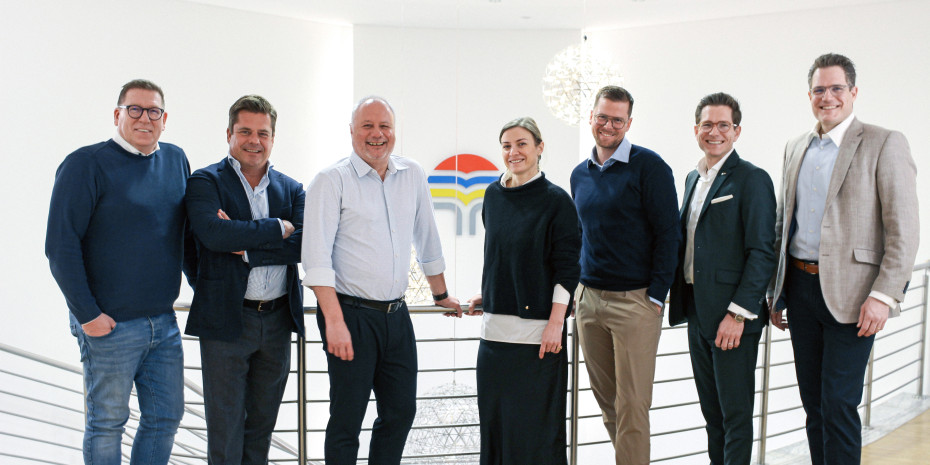 Vor dem strukturellen Wandel kam der personelle: Christian Laukamp (v.l.), Phillip Wagner, Stefan Heymann, Julia Faller, Philipp Wenzel, Jens Ostendorf und Jan Ostendorf bilden das neue Führungsteam.&nbsp;