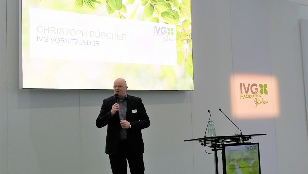 Der IVG-Vorsitzende Christoph Büscher begrüßte so viele Teilnehmer wie noch nie zum Medientag des Verbands.