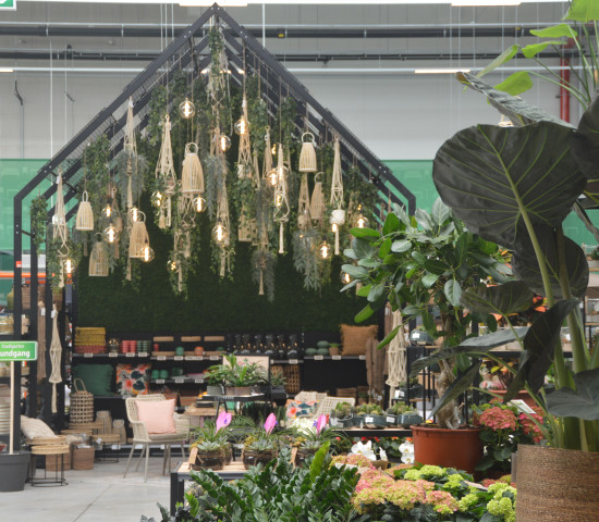 So schön kann der "Stadtgarten" von Bauhaus sein: Die zentrale Präsentation des Sortiments Home and Living.