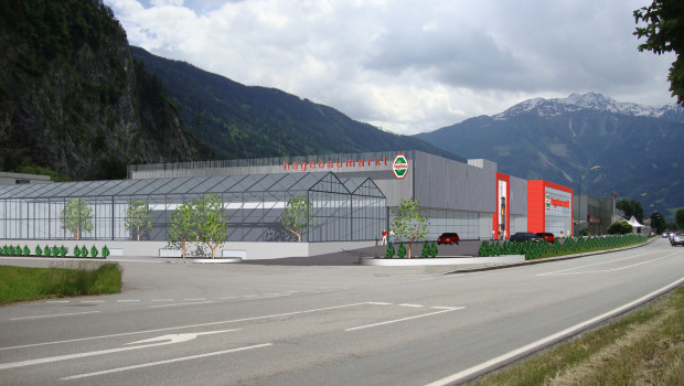 So soll der neue Baumarkt von Grissemann in Zams 2015 aussehen.