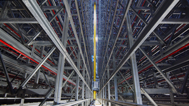 Das neue Hochregallager im Kärcher-Werk in Bühlertal bildet die Grundlage für die Entwicklung der Logistik, so das Unternehmen.