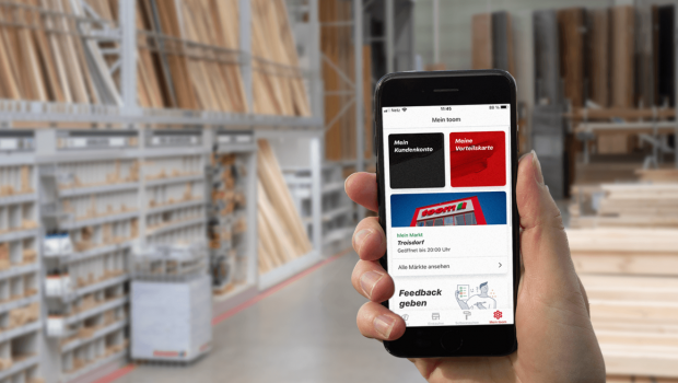 Einige Baumärkte bieten eigene Apps an, zum Beispiel Toom.&nbsp;