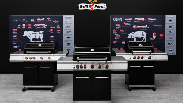 Mit den drei Gasgrills seiner Eigenmarke ist Grillfürst auch über die Rewe am Markt. Mit den drei Gasgrills seiner Eigenmarke ist Grillfürst auch über die Rewe am Markt.