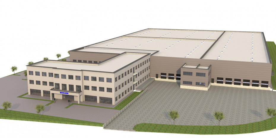 Der Duschkabinenspezialist&nbsp;Breuer will sich mit einem großen Verwaltungs- und Produktionsneubau für die Zukunft fit machen.&nbsp;