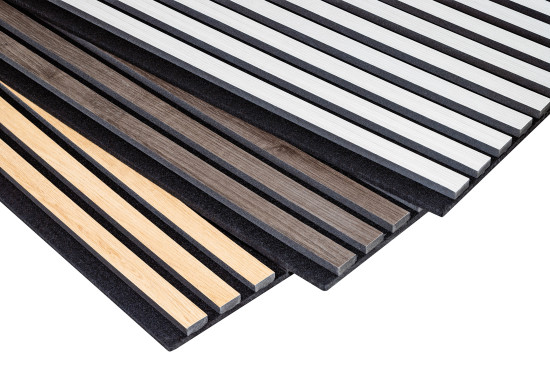Die Selitstyle Acoustic Panels 2.0 sind in drei Dekoren erhältlich: Eiche hell, Eiche dunkel und Esche weiß.&nbsp;