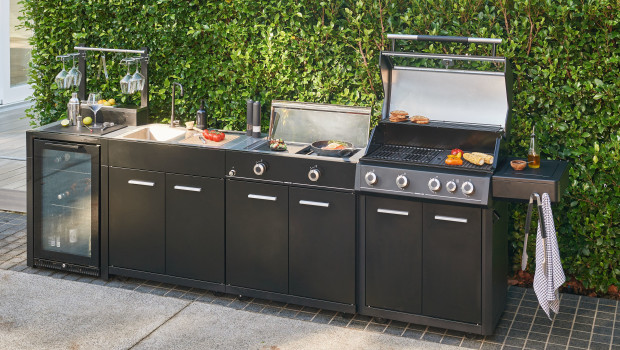 Das Outdoor-Küchensystem Kingman ist modular aufgebaut. Das Outdoor-Küchensystem Kingman ist modular aufgebaut.