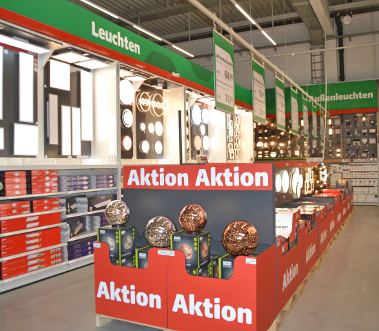 Palettendisplays im Markt können Aktionen besondere Aufmerksamkeit verschaffen.