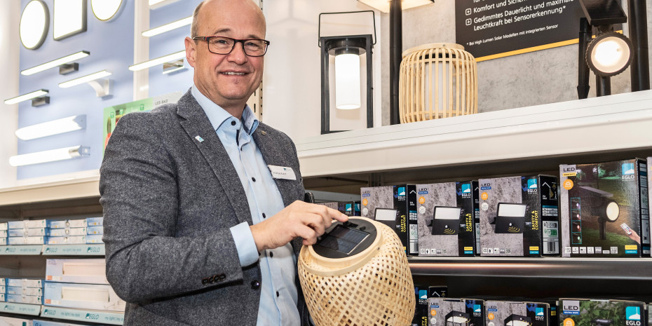 Andreas Kuhrt, Eglo-Geschäftsführer und Sprecher der Lichtwoche Sauerland, schätzt die Möglichkeit zum intensiven Austausch über die Produkte und Lösungen.&nbsp;