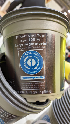 …recycelbare Pflanztöpfe wiederum werden künftig wichtiger werden.&nbsp;